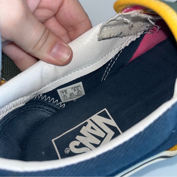 Vans Varsity Green and Pink Slip-On Sneakers - Picture 3 of 4